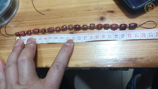 古玩玉器天然紅瑪瑙珠串真品鑒賞圖
