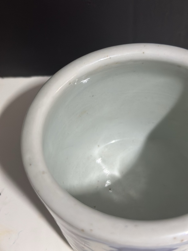 古玩陶瓷龍紋青花三足筒式香爐拍賣，當前價格1800元