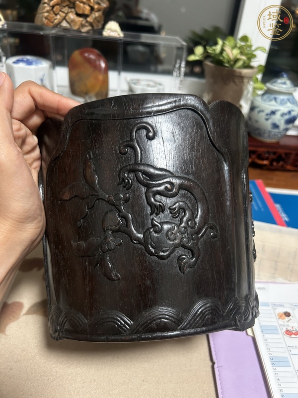 古玩雜項筆筒真品鑒賞圖