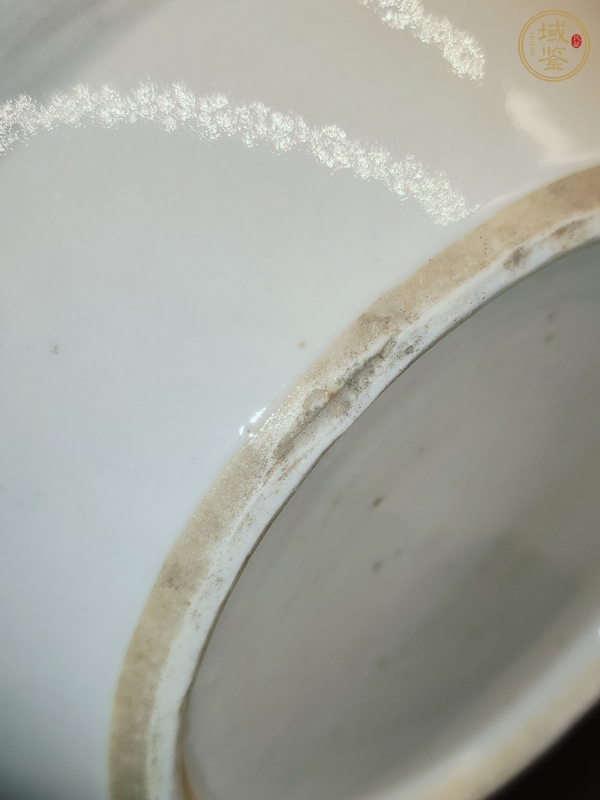 古玩陶瓷晚清青花通景山水罐真品鑒賞圖