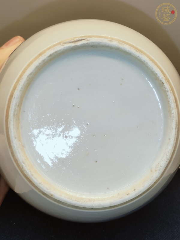 古玩陶瓷晚清青花通景山水罐真品鑒賞圖
