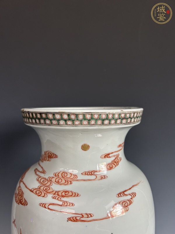 古玩陶瓷清晚·粉彩人物盤口瓶真品鑒賞圖