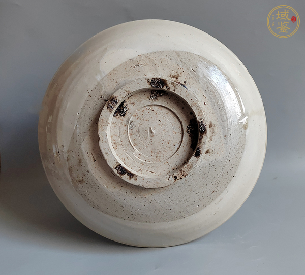 古玩陶瓷磁州窯花卉紋盤真品鑒賞圖
