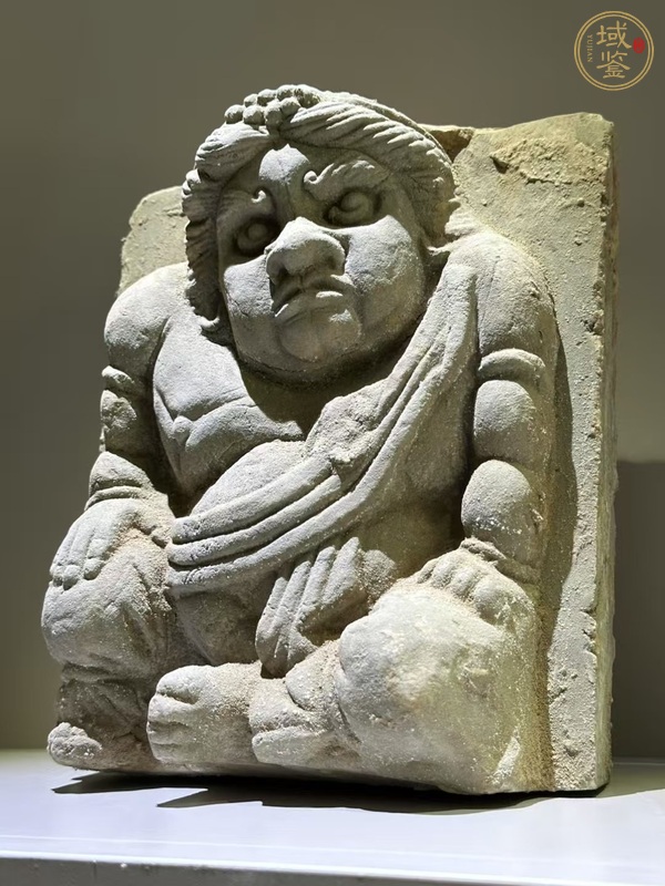 古玩陶瓷胡人力士磚雕真品鑒賞圖
