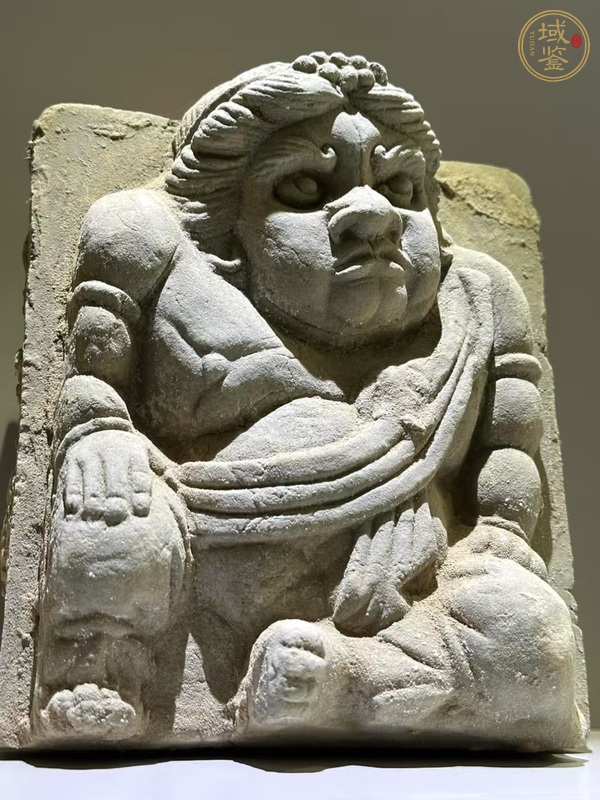 古玩陶瓷胡人力士磚雕真品鑒賞圖