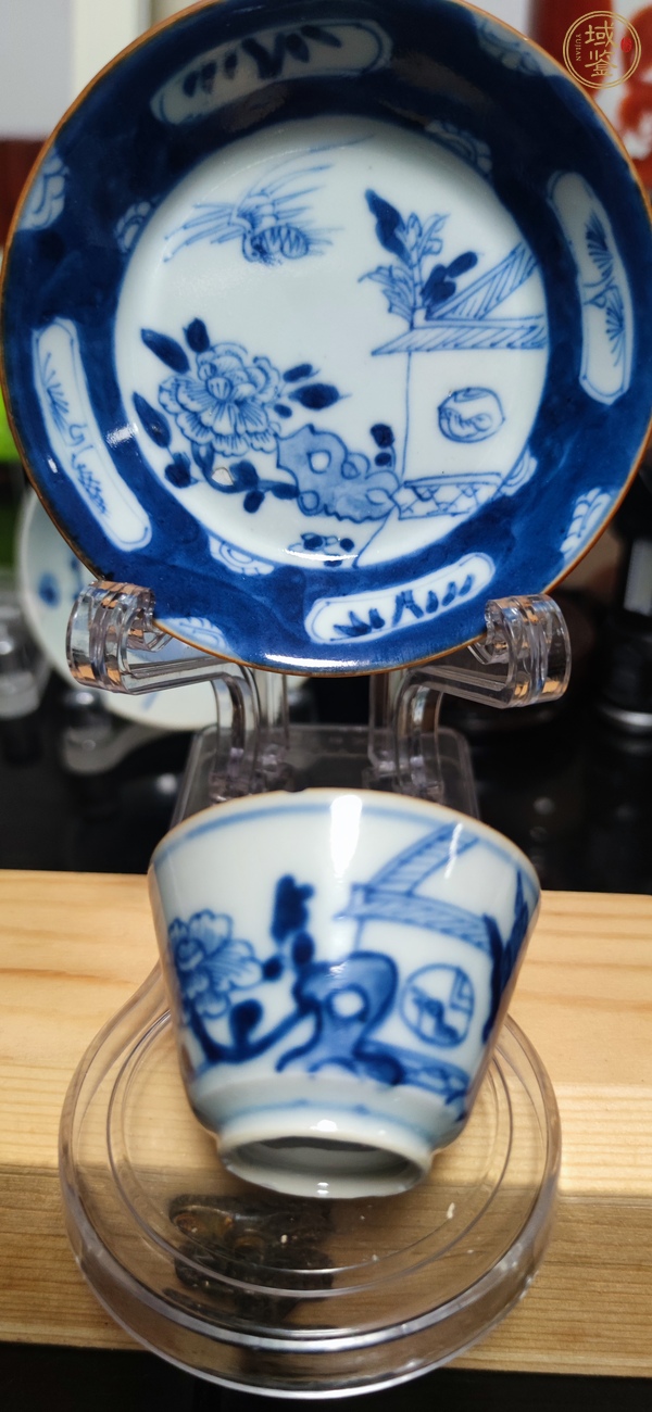古玩陶瓷青花杯碟真品鑒賞圖