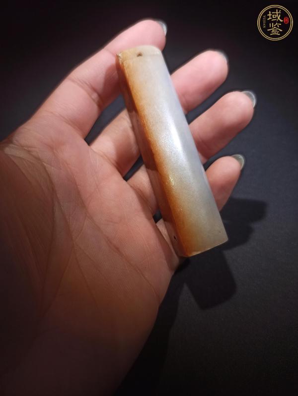 古玩玉器翡翠雕“素紋翎管”真品鑒賞圖