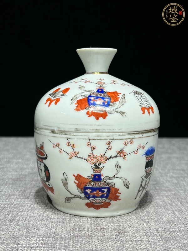 古玩博古圖蓋缸真品鑒賞圖