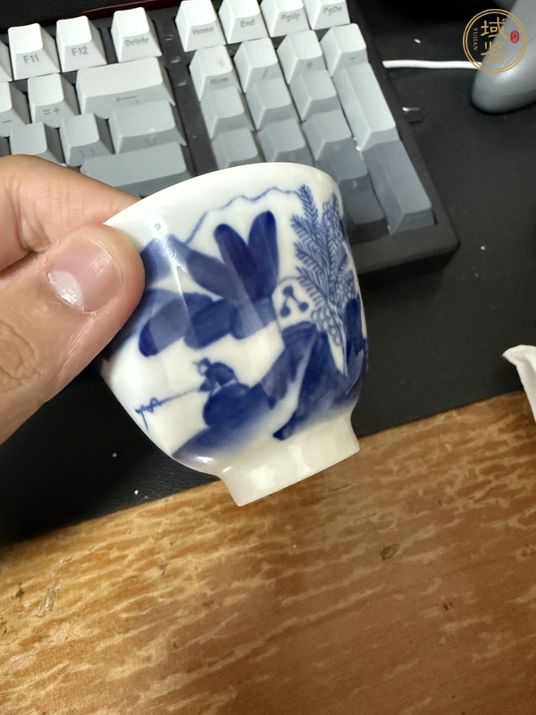 古玩陶瓷青花杯真品鑒賞圖