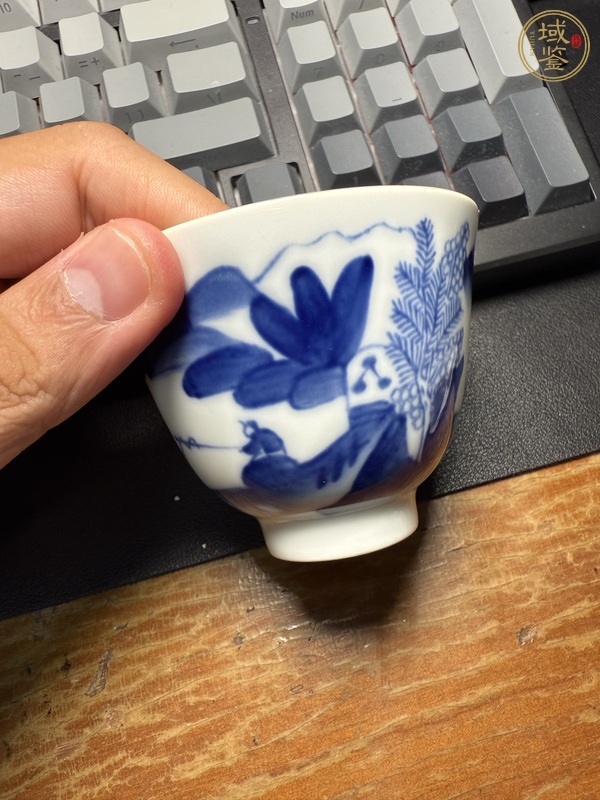 古玩陶瓷青花杯真品鑒賞圖