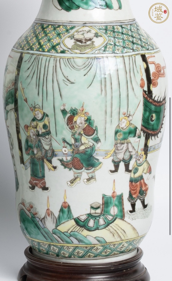 古玩陶瓷五彩人物紋瓶一對(duì)真品鑒賞圖