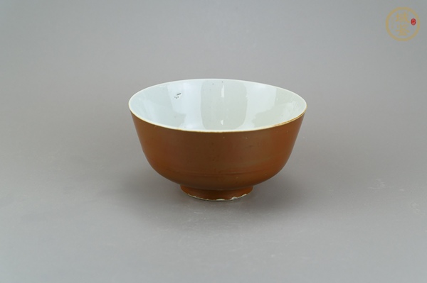 古玩陶瓷紫金釉茶碗真品鑒賞圖