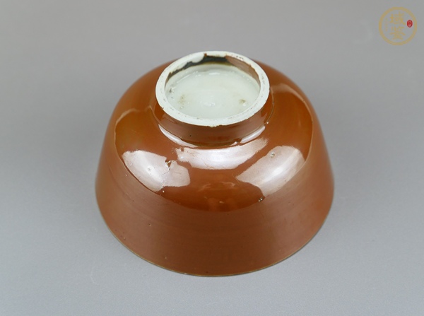 古玩陶瓷紫金釉茶碗真品鑒賞圖
