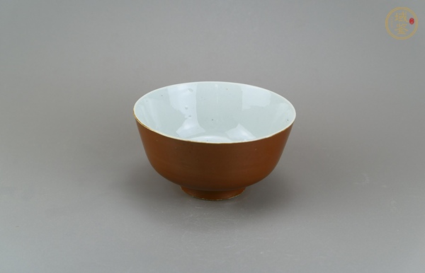 古玩陶瓷紫金釉茶碗真品鑒賞圖