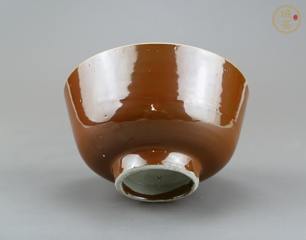 古玩陶瓷紫金釉茶碗真品鑒賞圖