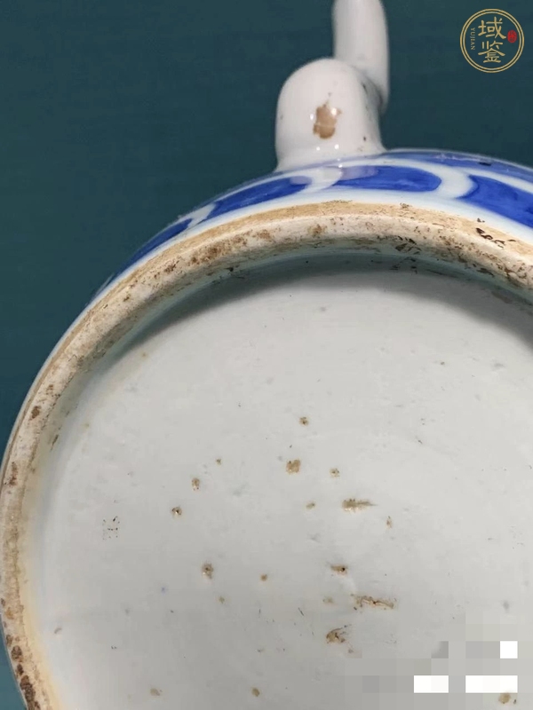 古玩陶瓷龍紋青花提梁壺真品鑒賞圖