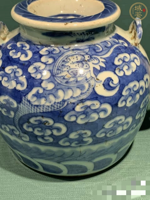 古玩龍紋青花提梁壺真品鑒賞圖