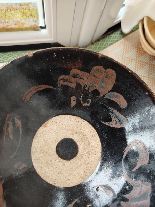 古玩陶瓷元代.黑釉鐵銹花葵口碗拍賣，當(dāng)前價(jià)格3600元
