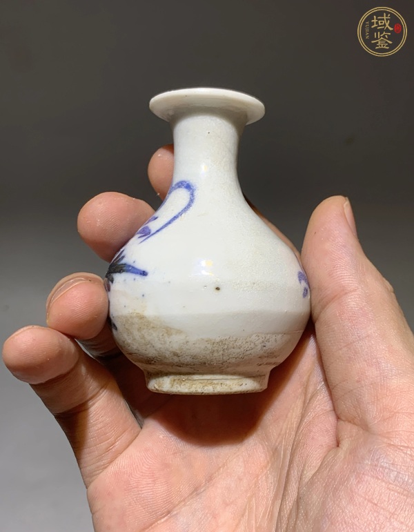 古玩陶瓷青花玉壺春瓶真品鑒賞圖