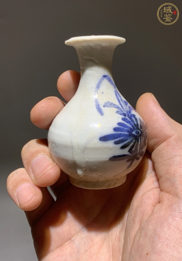 古玩陶瓷青花玉壺春瓶真品鑒賞圖