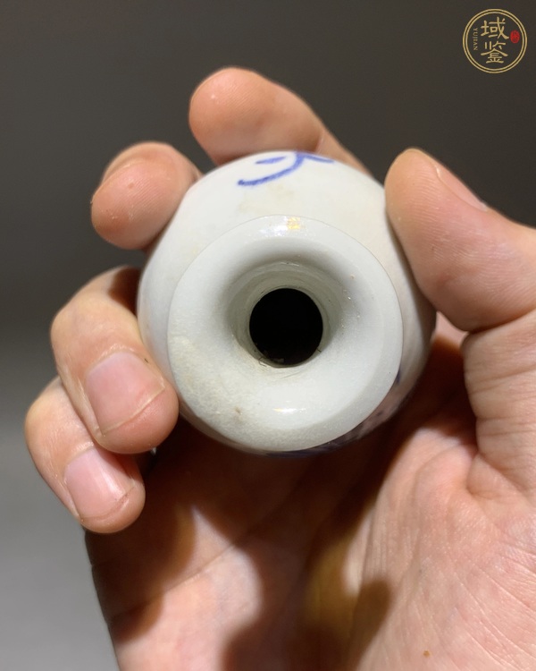 古玩陶瓷青花玉壺春瓶真品鑒賞圖