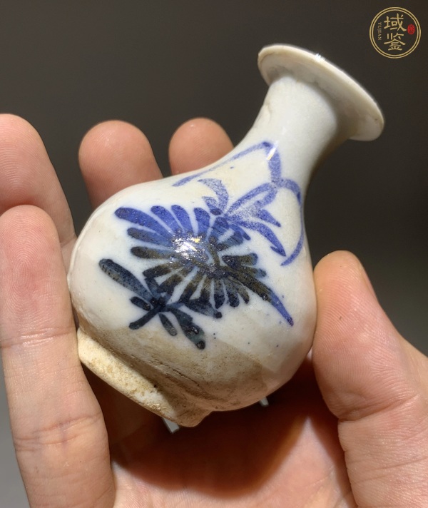 古玩陶瓷青花玉壺春瓶真品鑒賞圖