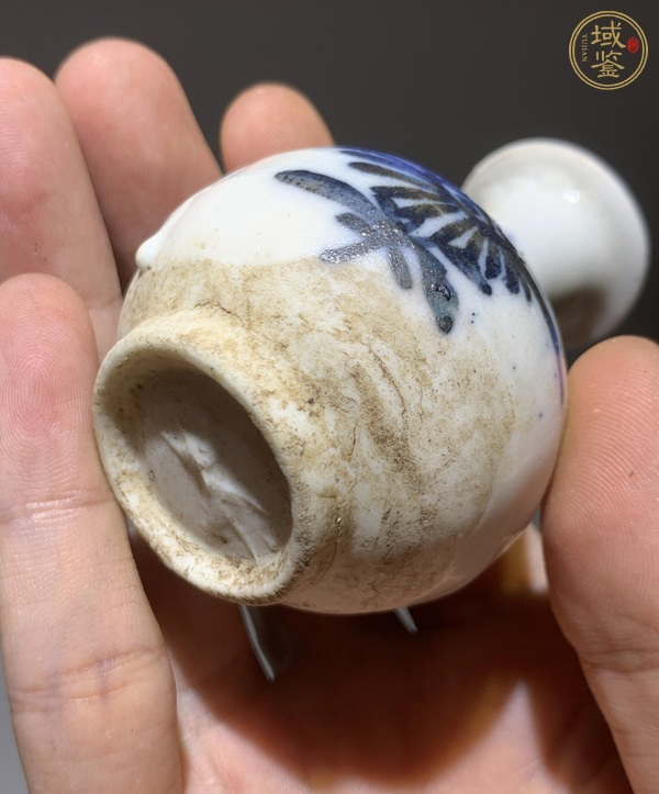 古玩陶瓷青花玉壺春瓶真品鑒賞圖