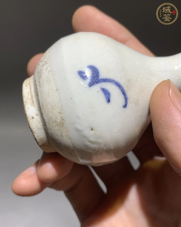 古玩陶瓷青花玉壺春瓶真品鑒賞圖