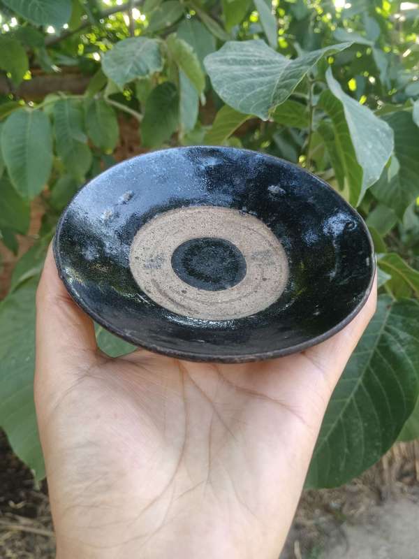 古玩陶瓷元末明初～窯變黑釉茶盞拍賣，當前價格0元