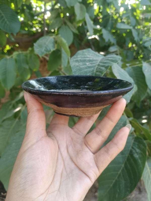 古玩陶瓷元末明初~窯變黑釉茶盞拍賣,當前價格0元