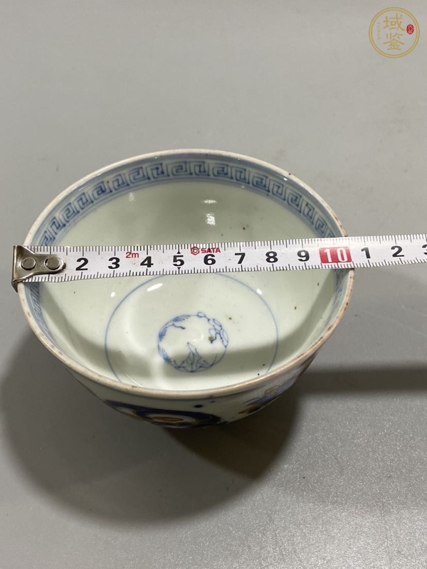 古玩陶瓷民國青花描金蓋碗真品鑒賞圖