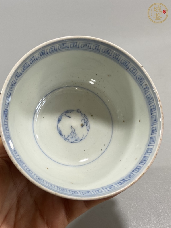 古玩陶瓷民國青花描金蓋碗真品鑒賞圖