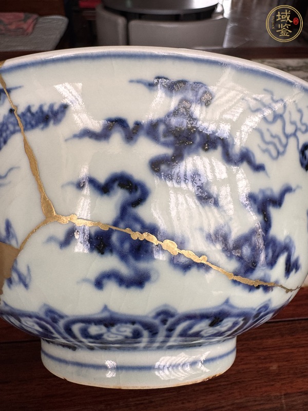 古玩陶瓷龍紋青花碗真品鑒賞圖