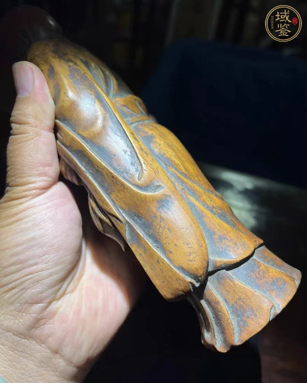 古玩雜項木雕人物真品鑒賞圖