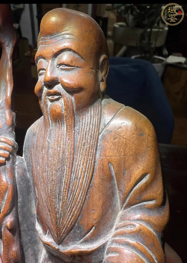 古玩雜項木雕人物真品鑒賞圖