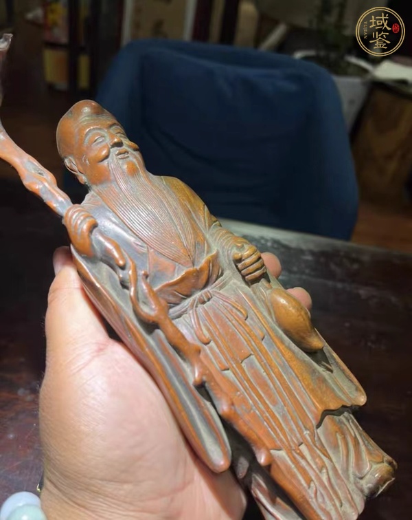古玩雜項木雕人物真品鑒賞圖