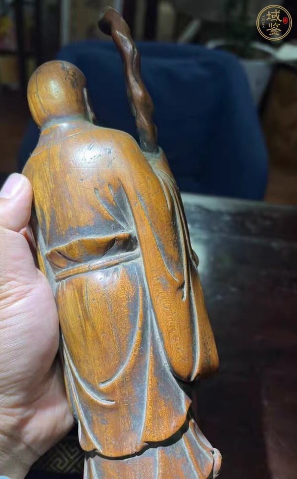 古玩雜項木雕人物真品鑒賞圖