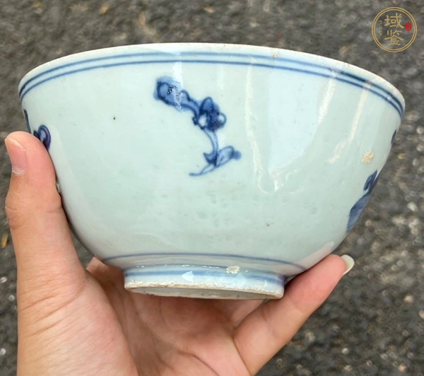 古玩陶瓷明萬歷 青花螭龍紋碗真品鑒賞圖
