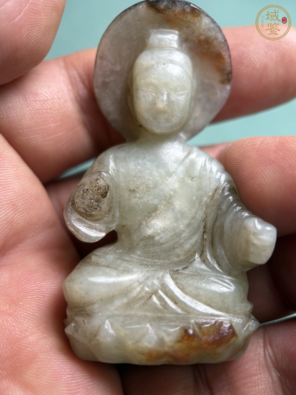 古玩六朝玉佛像真品鑒賞圖