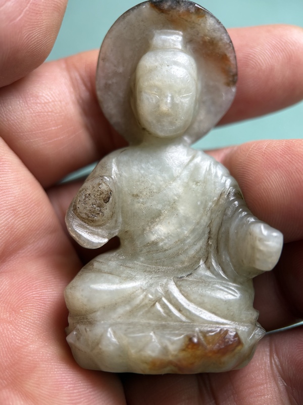 古玩轉賣六朝玉佛像拍賣，當前價格450元