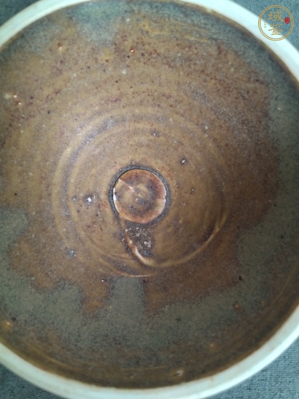 古玩陶瓷贛州窯褐釉茶盞真品鑒賞圖