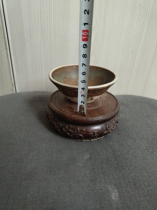 古玩陶瓷贛州窯褐釉茶盞拍賣,當前價格1688元