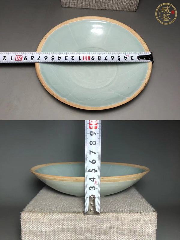 古玩陶瓷影青釉六出筋大碗真品鑒賞圖