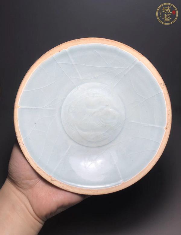 古玩陶瓷影青釉六出筋大碗真品鑒賞圖