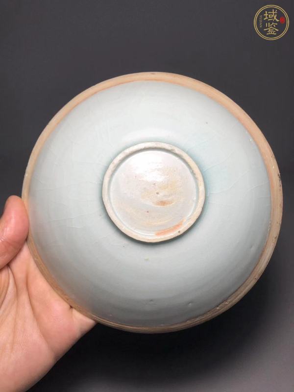 古玩陶瓷影青釉六出筋大碗真品鑒賞圖