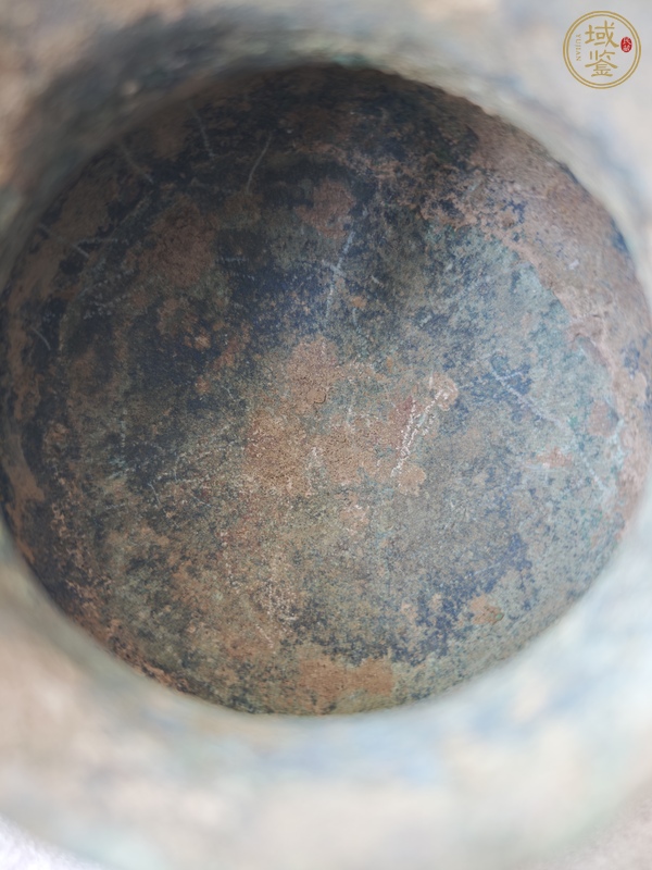 古玩青銅釜真品鑒賞圖