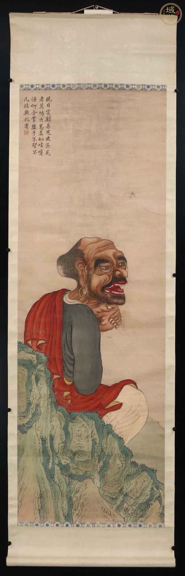 古玩字畫紅衣羅漢真品鑒賞圖