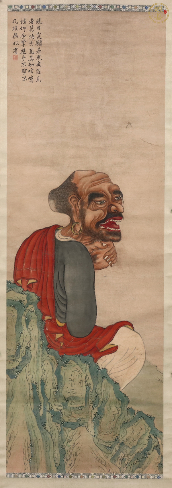 古玩字畫紅衣羅漢真品鑒賞圖