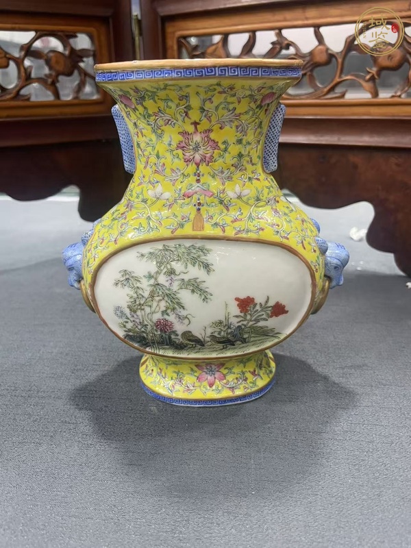 古玩陶瓷粉彩瓶真品鑒賞圖