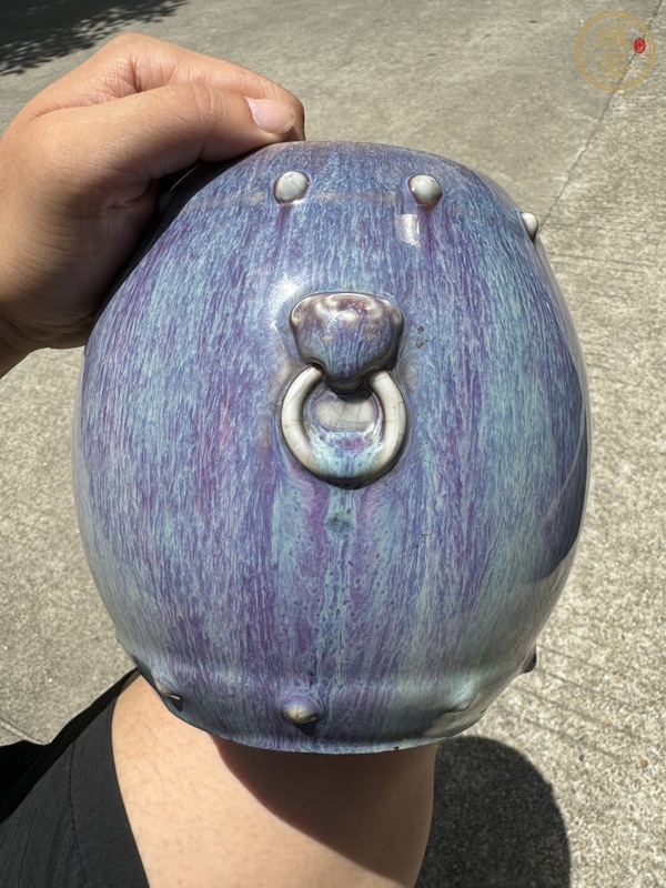古玩陶瓷鼓式洗真品鑒賞圖